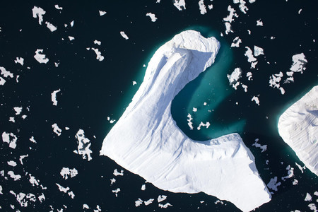 Foto realizada en el 2009 por Greenpeace del glaciar Petermann.