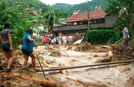 Los efectos de las lluvias en el estado de Río de Janeiro.