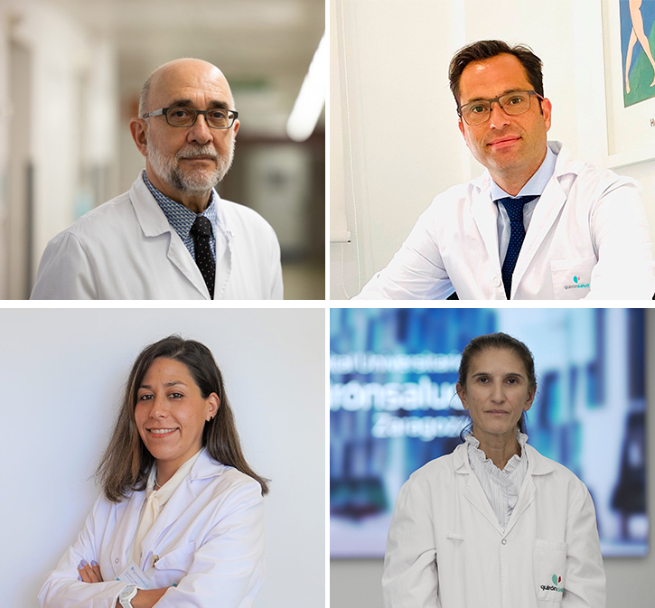 De izquierda a derecha: Dr. Ernest Balaguer Martínez, Dr. Jesús Romero Imbroda, Dra. Erika Torres San Narciso y Dra. Belén Sánchez.